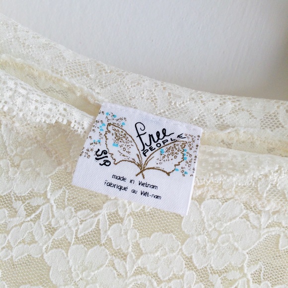 Free People All Over Lace Long Sleeve Top - Picture 3 of 4